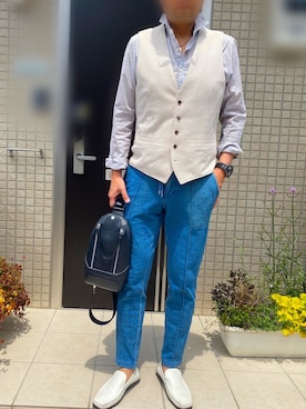 「HUGO BOSS（ヒューゴボス）のアイテム（シューズ）」を使った、zizitownさん（メンズ・175cm）の春コーディネート