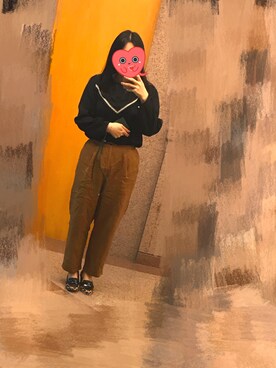 「Le Saundaのアイテム」を使った、adagabyさん（レディース・163cm）の冬コーディネート