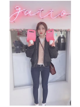 「Chuu」｜「アイテム（ジャケット/アウター）」を使った、sayannさん（レディース・160cm）の冬コーディネート