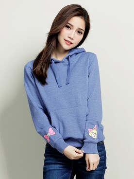 「blue」｜「アイテム（パーカー）」を使った、101Original-JPさん（レディース・165cm）の冬コーディネート