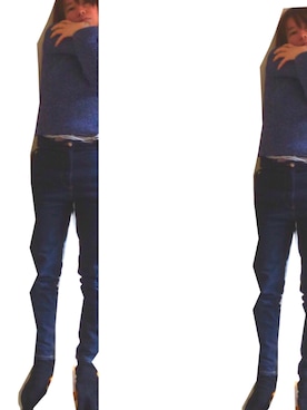 「omake（オマケ）のアイテム（ソックス/靴下、ブラック系）」を使った、amicoさん（レディース・155cm）の冬コーディネート