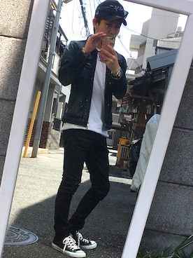「Marc by Marc Jacobs（マークバイマークジェイコブス）のアイテム（腕時計）」を使った、GENK1さん（メンズ・165cm）の春コーディネート