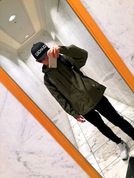 「HVC（エイチブイシー）のアイテム（パンツ）」を使った、天ぷらさん（メンズ・177cm）の秋コーディネート