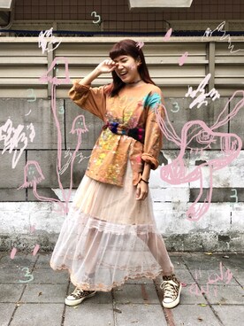 「Otomekkoのアイテム（トップス、その他）」を使った、Gwens Luさん（レディース・165cm）の冬コーディネート