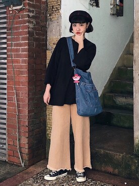 「planet（planet）のアイテム」を使った、SARA🇹🇼from TAIWAN!さん（レディース・168cm）の秋コーディネート