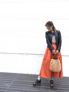 オレンジスカート の人気ファッションコーディネート Wear