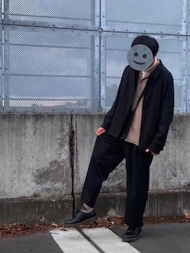 「アイテム（ブルゾン）」を使った、シモジモ®︎さん（メンズ・172cm・10代）の秋コーディネート