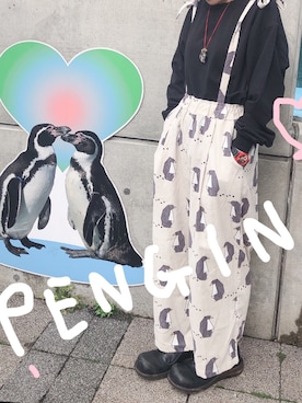 「MERLOT（メルロー）のアイテム（パンツ、ホワイト系）」を使った、は る みさん（レディース・155cm）の春コーディネート
