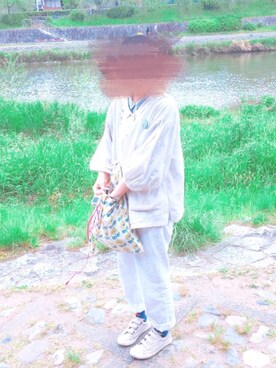 「SM2（エスエムツー）のアイテム（カーディガン/ボレロ、ホワイト系）」を使った、・ᴥ・さん（レディース・158cm）の春コーディネート