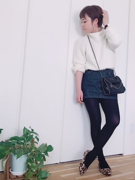 「アイテム（パンプス）」を使った、Kiさん（レディース・150cm）の冬コーディネート