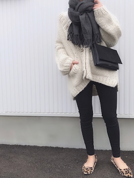 「おちびさん」｜「アイテム（レッグウェア）」を使った、Kiさん（レディース・150cm）の冬コーディネート
