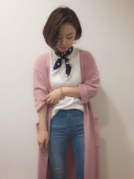「おちびさん」｜「アイテム（財布/小物）」を使った、Kiさん（レディース・150cm）の春コーディネート