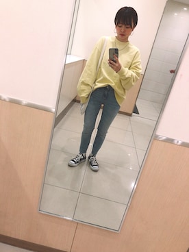 「おちびさん」｜「アイテム（スウェット）」を使った、Kiさん（レディース・150cm）の冬コーディネート