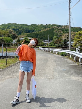 「おちびさん」｜「アイテム（アクセサリー）」を使った、Kiさん（レディース・150cm）の春コーディネート