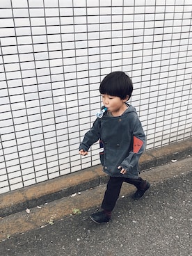 「bobochoses」｜「アイテム（ジャケット/アウター）」を使った、oanさん（キッズ・90cm）の春コーディネート