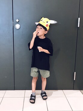 「TRUNIKA（トラニカ）のアイテム（パンツ）」を使った、oanさん（キッズ・100cm）の夏コーディネート