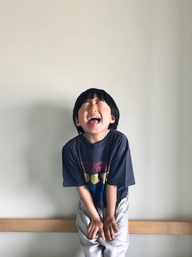 「TRUNIKA（トラニカ）のアイテム（パンツ）」を使った、oanさん（キッズ・110cm）の春コーディネート