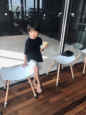 「TRUNIKA（トラニカ）のアイテム（パンツ）」を使った、oanさん（キッズ・110cm）の夏コーディネート