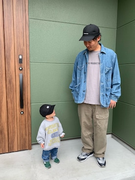 「COOTIE PRODUCTIONS（クーティープロダクションズ）のアイテム（キャップ）」を使った、さぶろうさん（メンズ・178cm）の春コーディネート