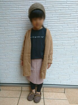 「5歳」｜「アイテム（モカシン/デッキシューズ）」を使った、*KEI*さん（キッズ・90cm）の春コーディネート