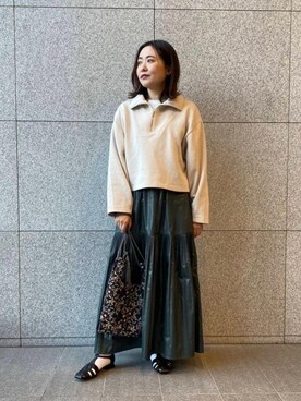 座間　オデット エ オディール スタッフさん（レディース・157cm）の冬コーディネート