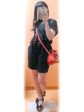 「DEVASTEE（ディバステ）のアイテム」を使った、山茶花さん（レディース・152cm）の夏コーディネート