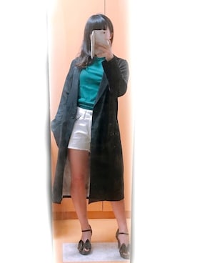 「DEVASTEE（ディバステ）のアイテム」を使った、山茶花さん（レディース・152cm）の夏コーディネート