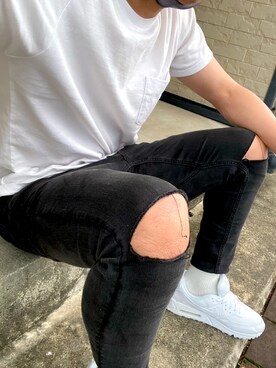 「UNIQLO（ユニクロ）の50色ソックス（消臭機能付き）（ソックス/靴下）」を使った、ituuuさん（メンズ・163cm）の夏コーディネート