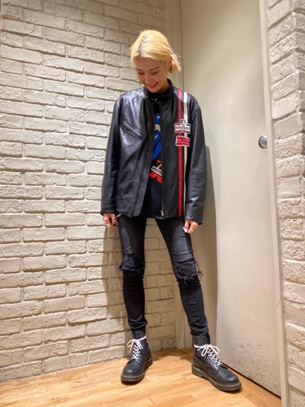 HYSTERICGLAMOUR　シングルライダース　レザージャケット　山羊革 美品✨ヒステリックグラマー シングルライダースレザー