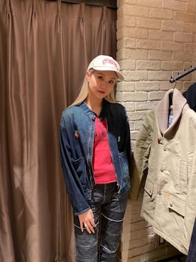 「ロンt」｜「アイテム（ジャケット/アウター）」を使った、erikaさん（レディース・163cm）の冬コーディネート