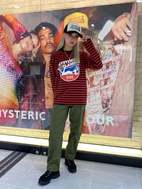 「みりたりー」｜「アイテム（キャップ）」を使った、erikaさん（レディース・163cm）の春コーディネート