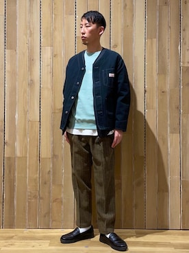 「SMITH'S（スミス）のアイテム（ジャケット/アウター）」を使った、coen セキネさん（メンズ・173cm）の冬コーディネート