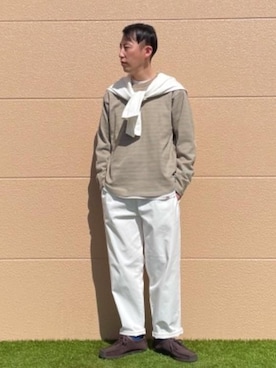 「coen（コーエン）のアイテム（パンツ）」を使った、coen セキネさん（メンズ・173cm）の春コーディネート