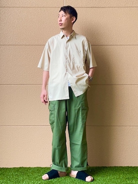 「ベーシックカラー」｜coen セキネさん（メンズ・173cm）の夏コーディネート