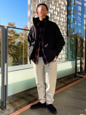 「みりたりー」｜「アイテム（ミリタリージャケット）」を使った、coen セキネさん（メンズ・173cm）の秋コーディネート