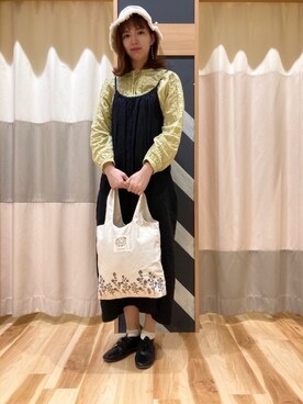 「Slowlinen」｜nanamiさん（レディース・170cm）の春コーディネート