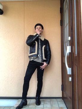 「COACH（コーチ）のアイテム（その他アウター）」を使った、mackyさん（メンズ・174cm）の秋コーディネート