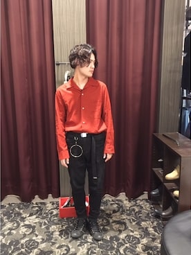 「GGD（ジージーディー）のアイテム」を使った、HVC与野店さん（メンズ・178cm）の夏コーディネート