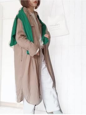「JOURNAL STANDARD relume（ジャーナルスタンダード　レリューム）のアイテム（シャツワンピース）」を使った、a  m  eさん（レディース・154cm）の春コーディネート