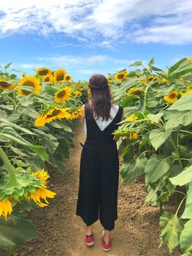 「INGNI（イング）のアイテム（オールインワン・サロペット）」を使った、mさん（レディース・165cm）の春コーディネート