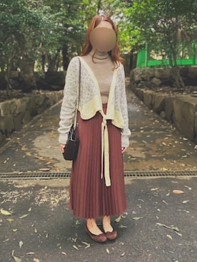 「note et silence （ノートエシロンス）のアイテム（トップス）」を使った、anzu さん（レディース・153cm）の秋コーディネート