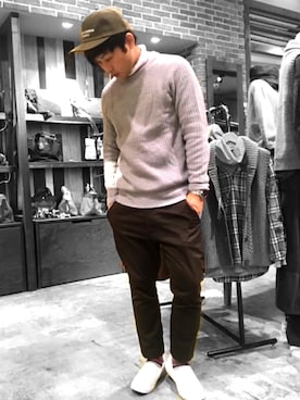 「osharewalker（オシャレウォーカー）のアイテム（パンツ）」を使った、だーくんさん（メンズ・175cm）の秋コーディネート
