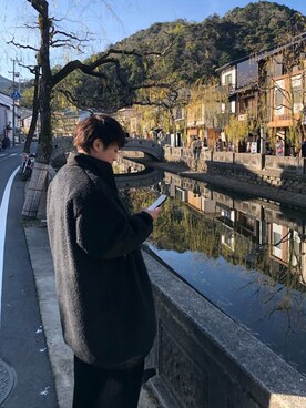 「N.HOOLYWOOD」｜「アイテム（その他アウター）」を使った、isseiさん（メンズ・163cm）の春コーディネート