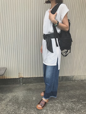 「NIKE SB（ナイキエスビー）のアイテム」を使った、aymmさん（レディース・166cm）の夏コーディネート