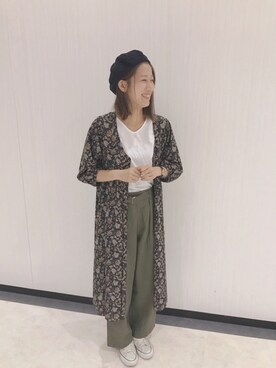 「シャツディガン」｜aymmさん（レディース・166cm）の夏コーディネート