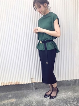 「SEVENDAYS＝SUNDAY」｜aymmさん（レディース・166cm）の夏コーディネート