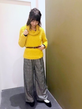 「オフタートル」｜aymmさん（レディース・166cm）の冬コーディネート