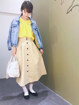 「anello（アネロ）のアイテム」を使った、aymmさん（レディース・166cm）の冬コーディネート