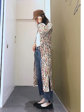 「ワンピース×デニム」｜aymmさん（レディース・166cm）の春コーディネート