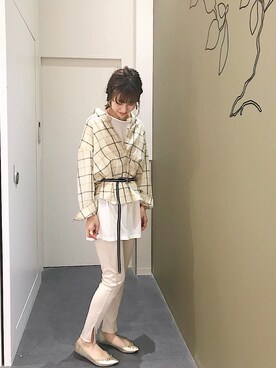 「マドラスチェック」｜aymmさん（レディース・166cm）の春コーディネート